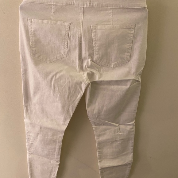 LOFT high waisted white jeans - Picture 2 of 5